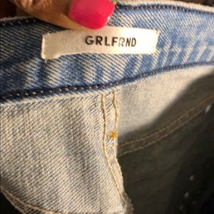 Grlfrnd lace up jeans